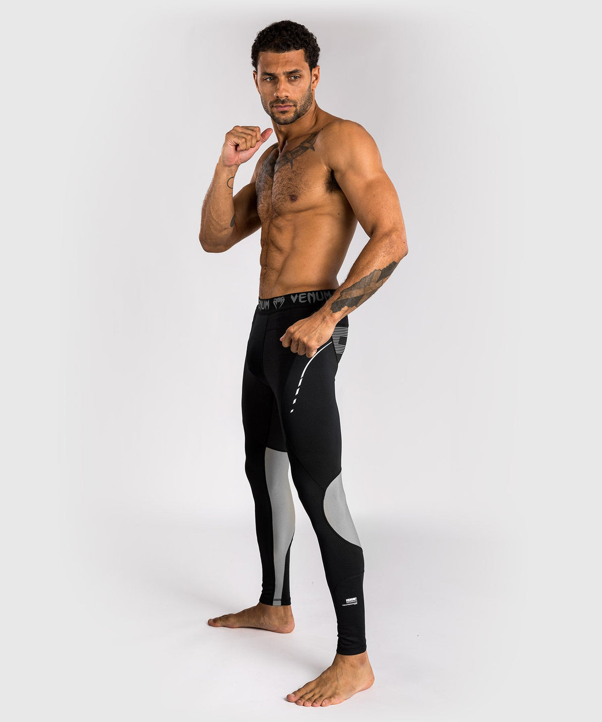 Venum Spats Adrenaline – Schwarz/Silbergrau
