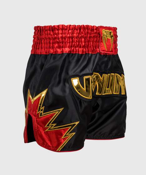 Venum Muay Thai Shorts Inferno – Schwarz/Rot/Gold
