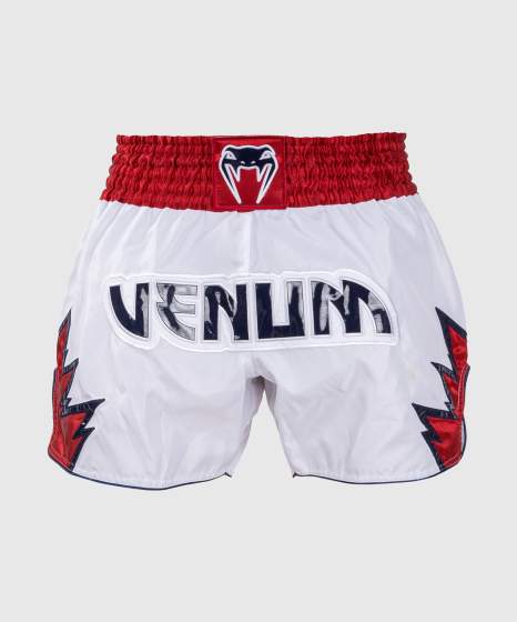 Venum Muay Thai Shorts Inferno – Weiss/Rot