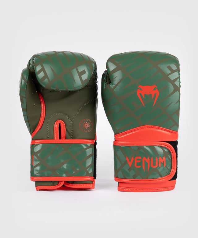 Venum Boxhandschuhe Contender 1.5 XT Kids – Armeegrün/Orange