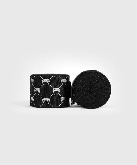 Venum Boxbandagen Monogramm – Schwarz/Weiss