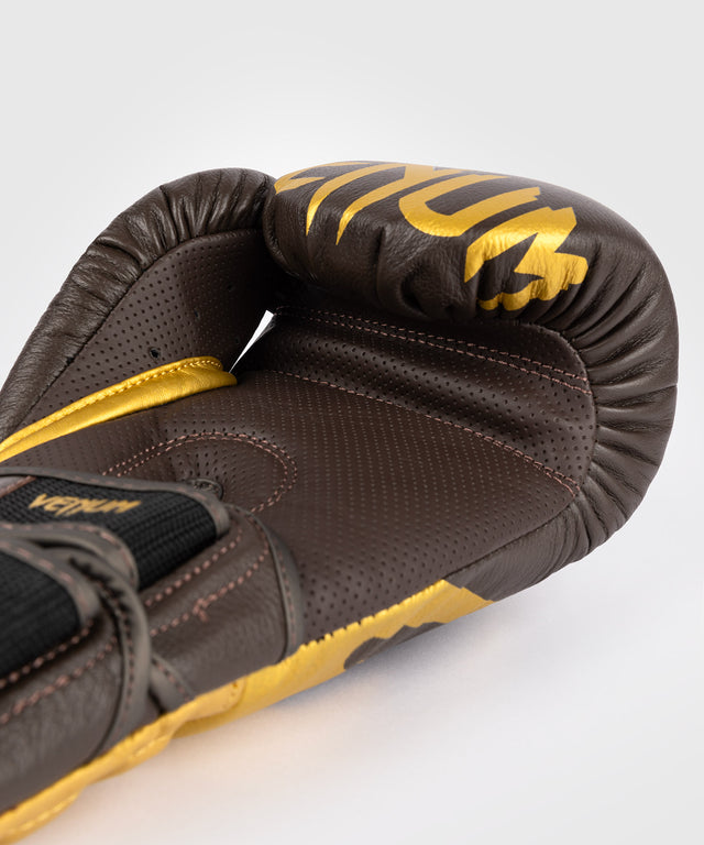 Venum Boxhandschuhe Reverso - Dunkelbraun/Gold