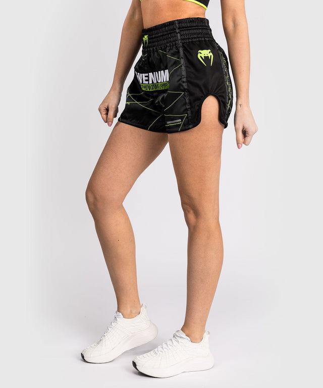Venum Muay Thai Shorts Training Camp 4.0 Damen – Schwarz/Neongrün