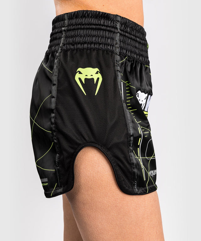 Venum Muay Thai Shorts Training Camp 4.0 Damen – Schwarz/Neongrün