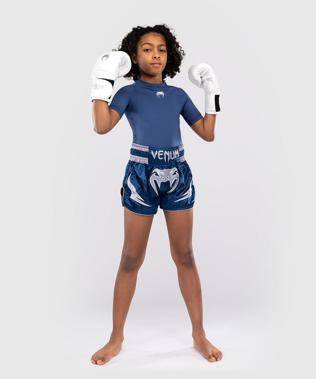 Venum Muay Thai Shorts Inferno Kinder - Blau