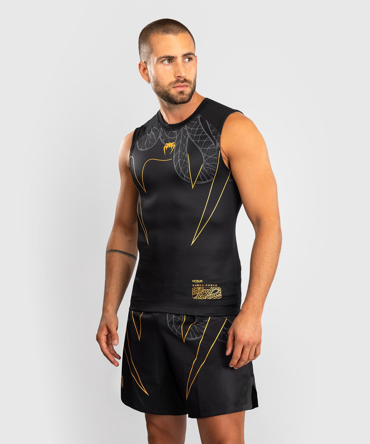 Venum Ärmelloser Rashguard Serpenti - Schwarz