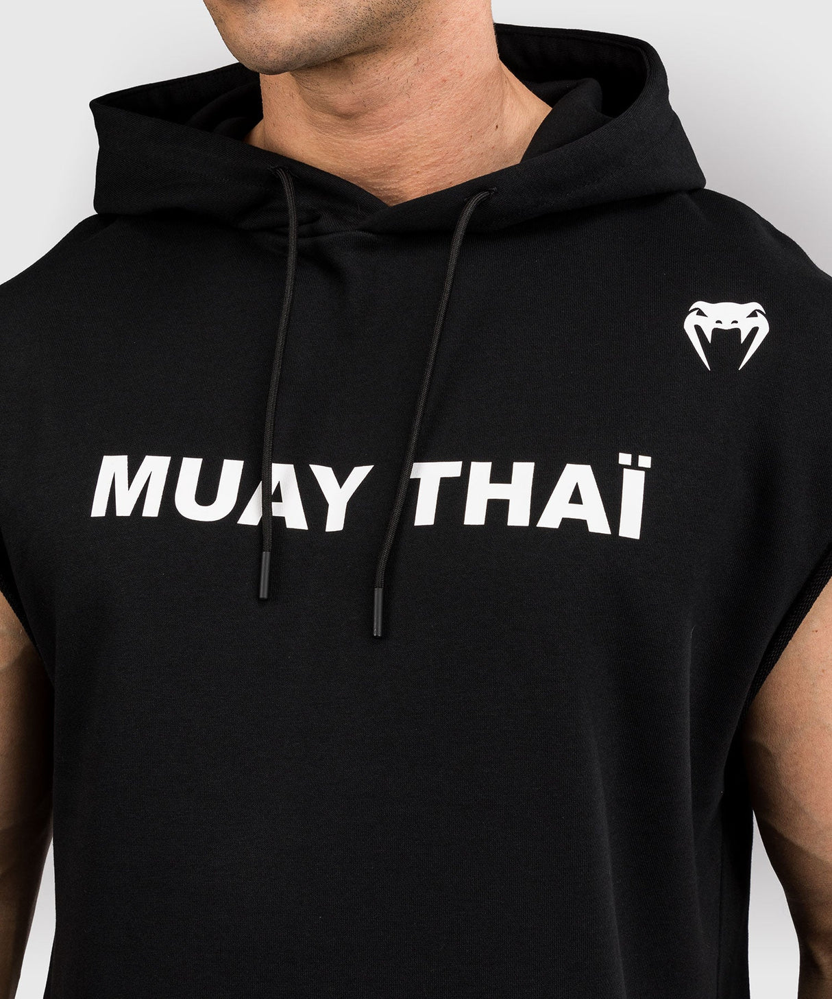 Venum Hoodie Ärmellos VT Muay Thai – Schwarz/Weiss