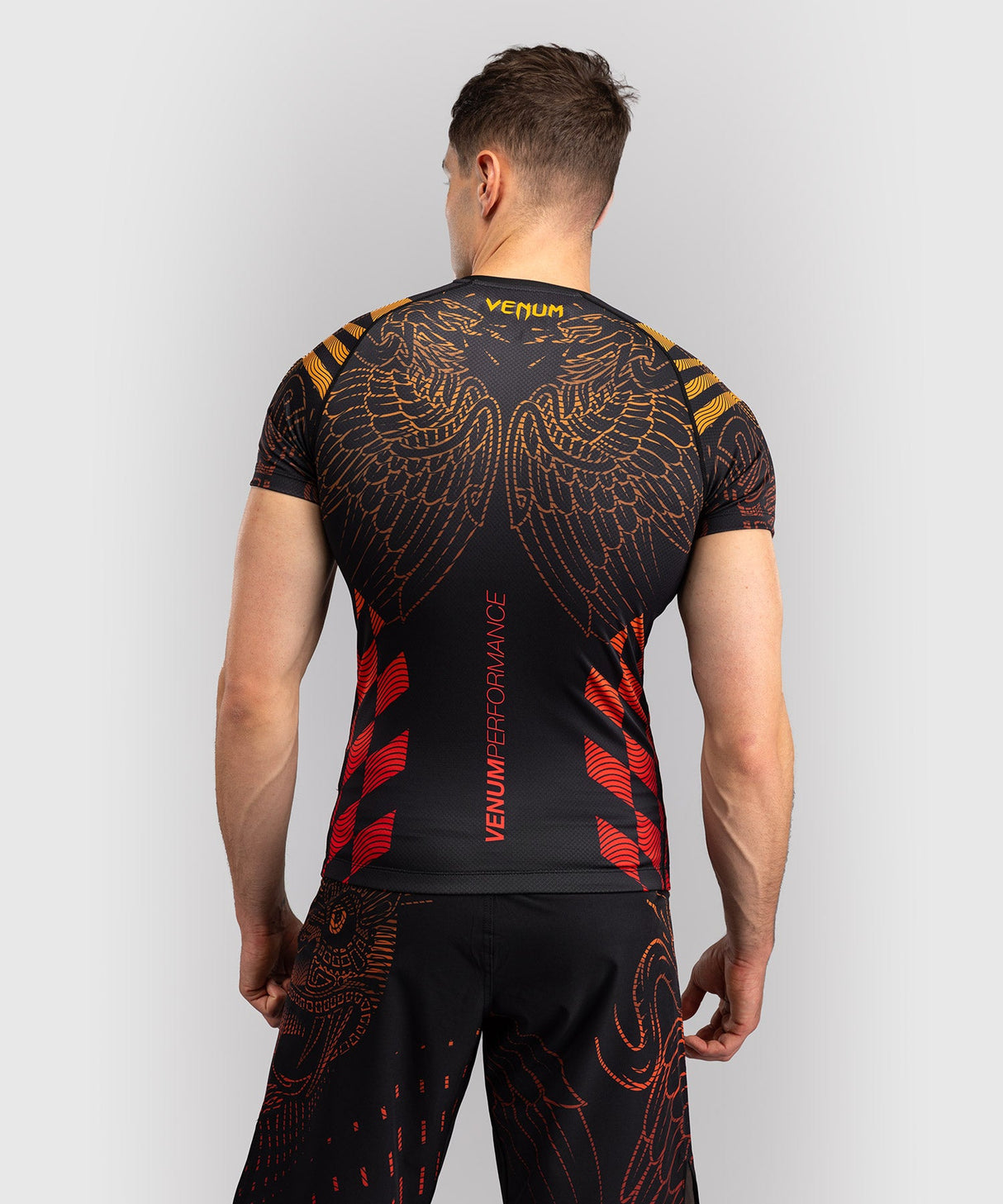 Venum Rashguard mit Kurzarm Quetzal Fury – Schwarz/Rot