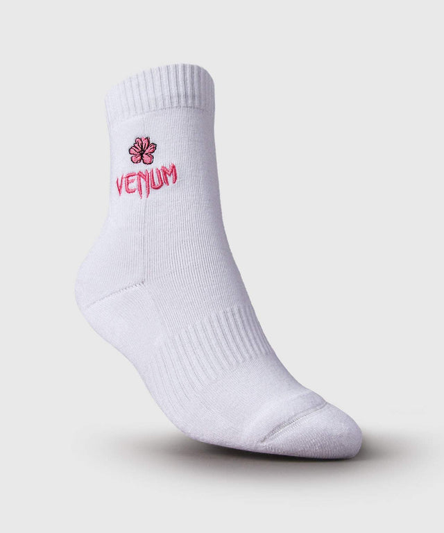 Venum Crew Socken Vector Damen – Weiss/Rosa