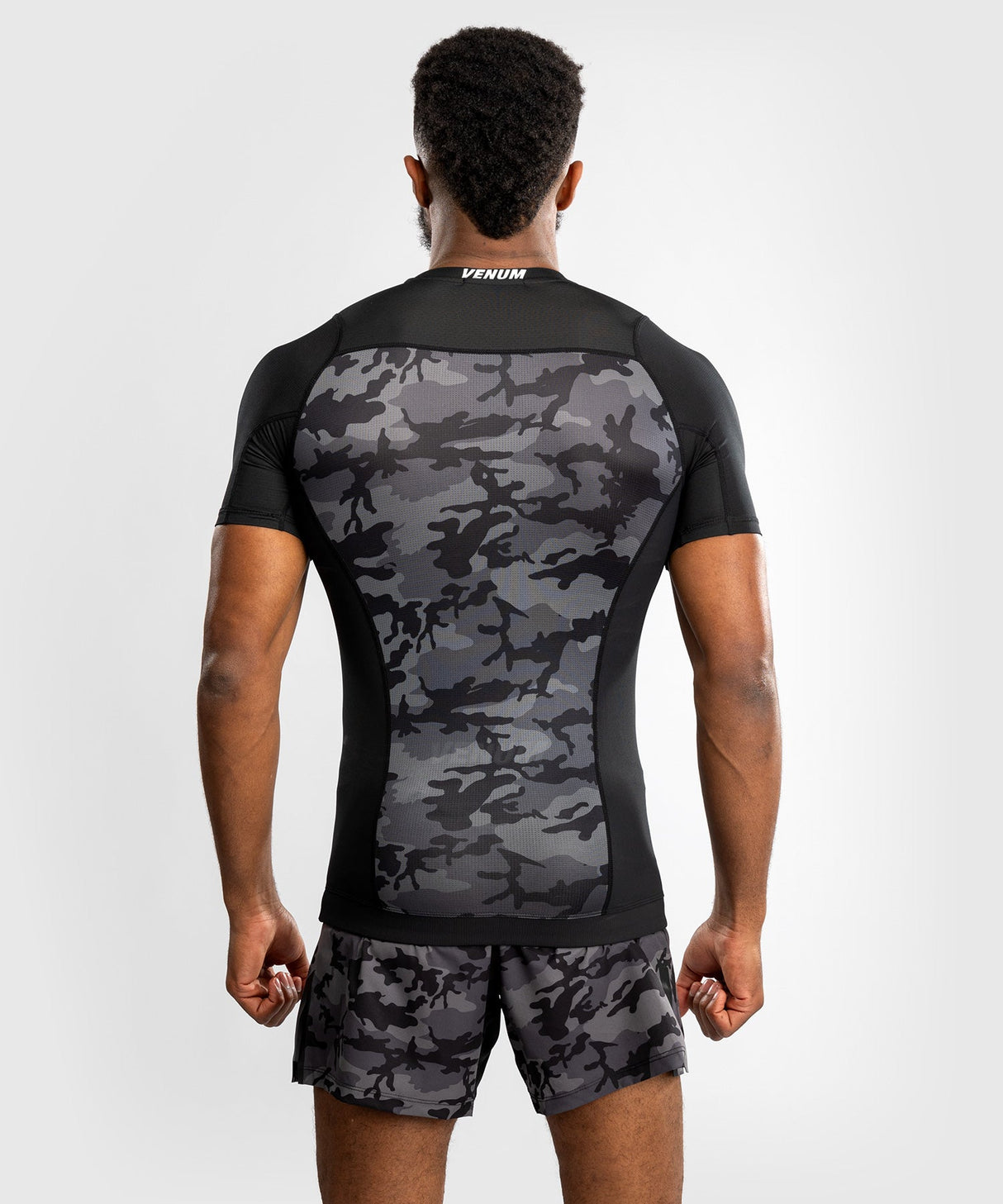 Venum x Polaris Rashguard Kurzarm – Schwarz/Grau