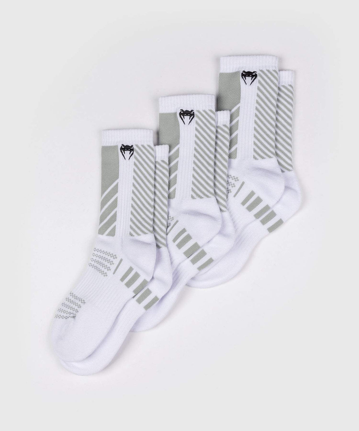 Venum Vector Crew-Socken – Weiss – 3er-Set