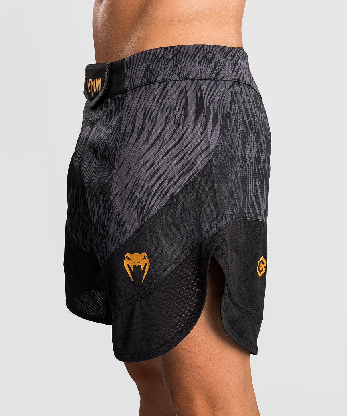 Venum x Chimaev MMA-Shorts – Schwarz/Grau