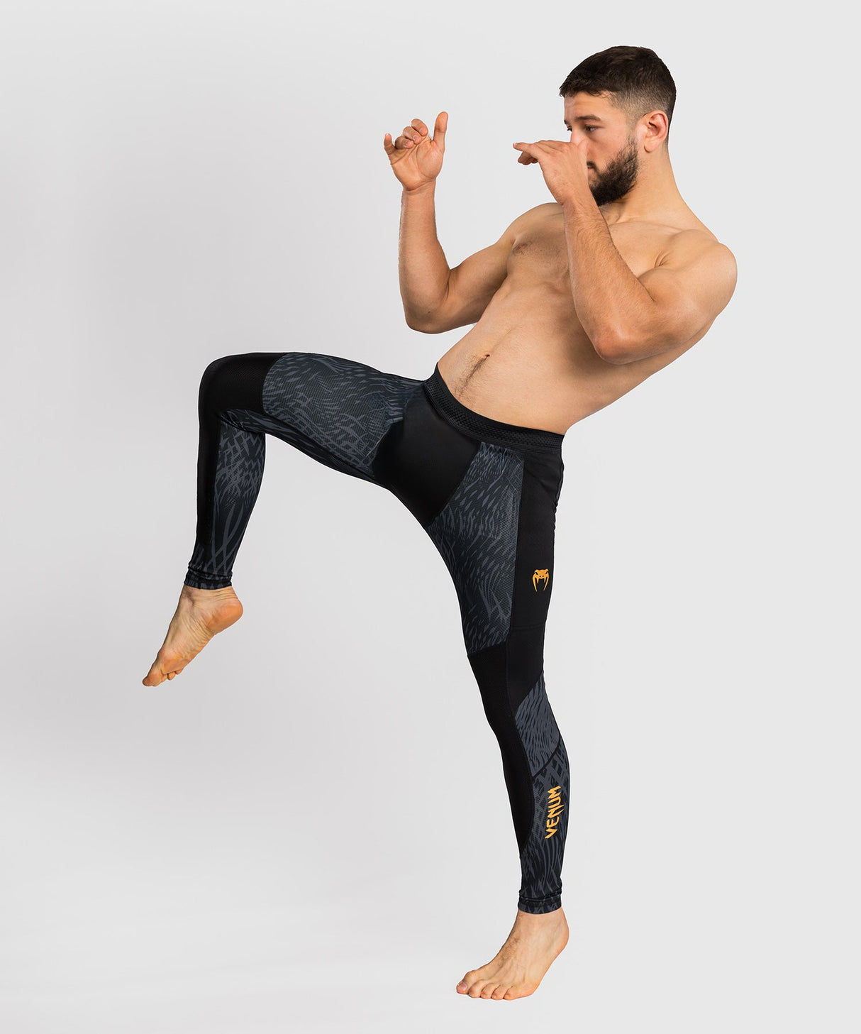 Venum x Chimaev Spats – Schwarz/Grau