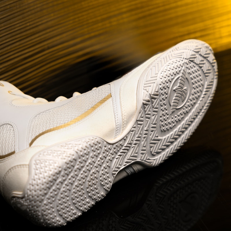 Hayabusa x Mayweather Boxschuhe Champ - Weiss/Gold