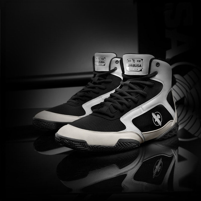 Hayabusa Boxschuhe Pro - Weiss/Schwarz