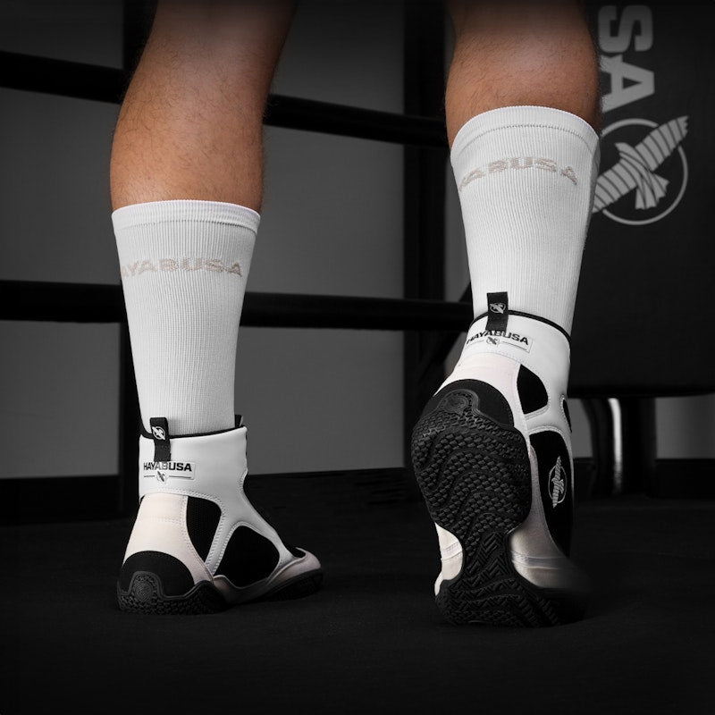 Hayabusa Boxschuhe Pro - Weiss/Schwarz