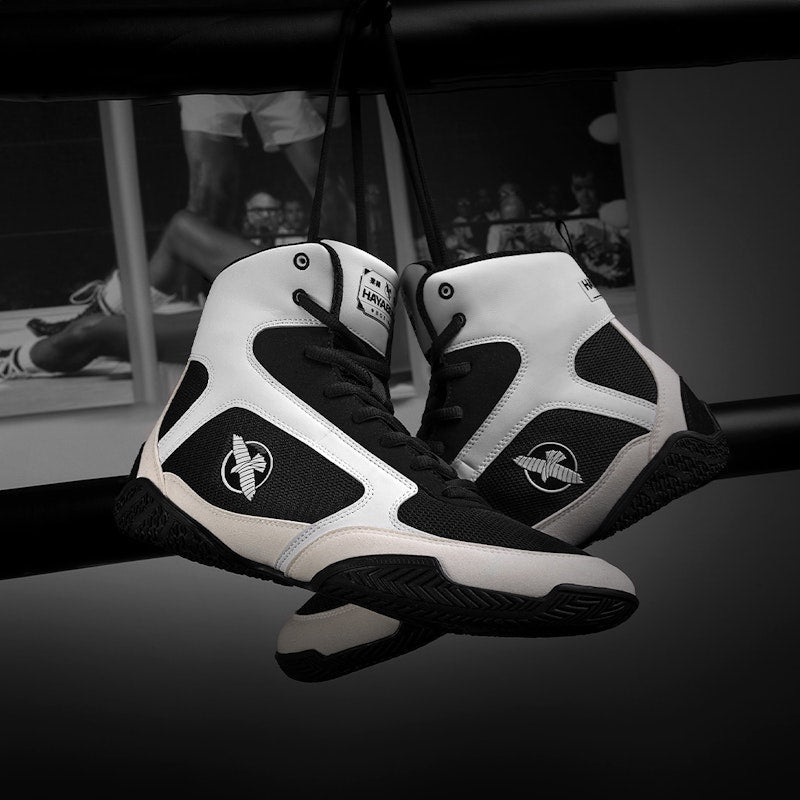 Hayabusa Boxschuhe Pro - Weiss/Schwarz