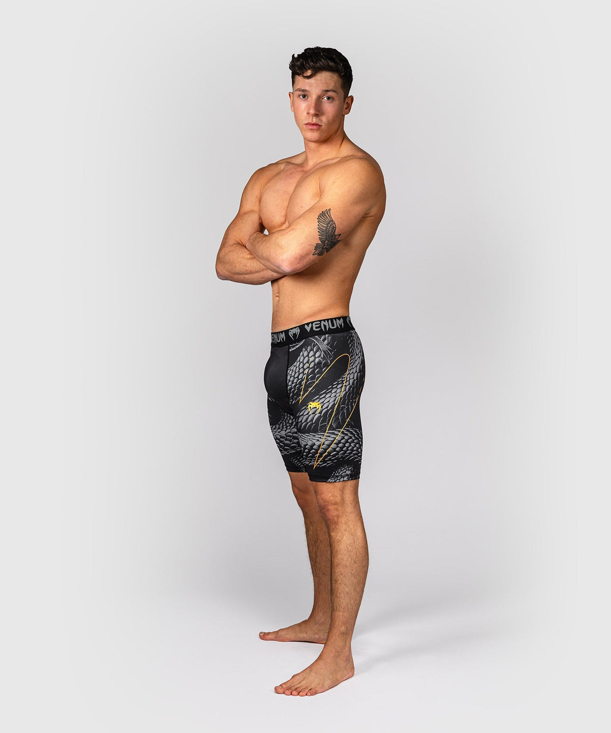 Venum Kompressionsshorts Matupa - Schwarz/Grau/Gold
