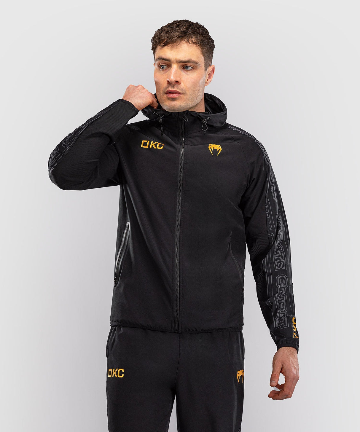 Venum Karate Combat Trainingsjacke – Schwarz/Grau