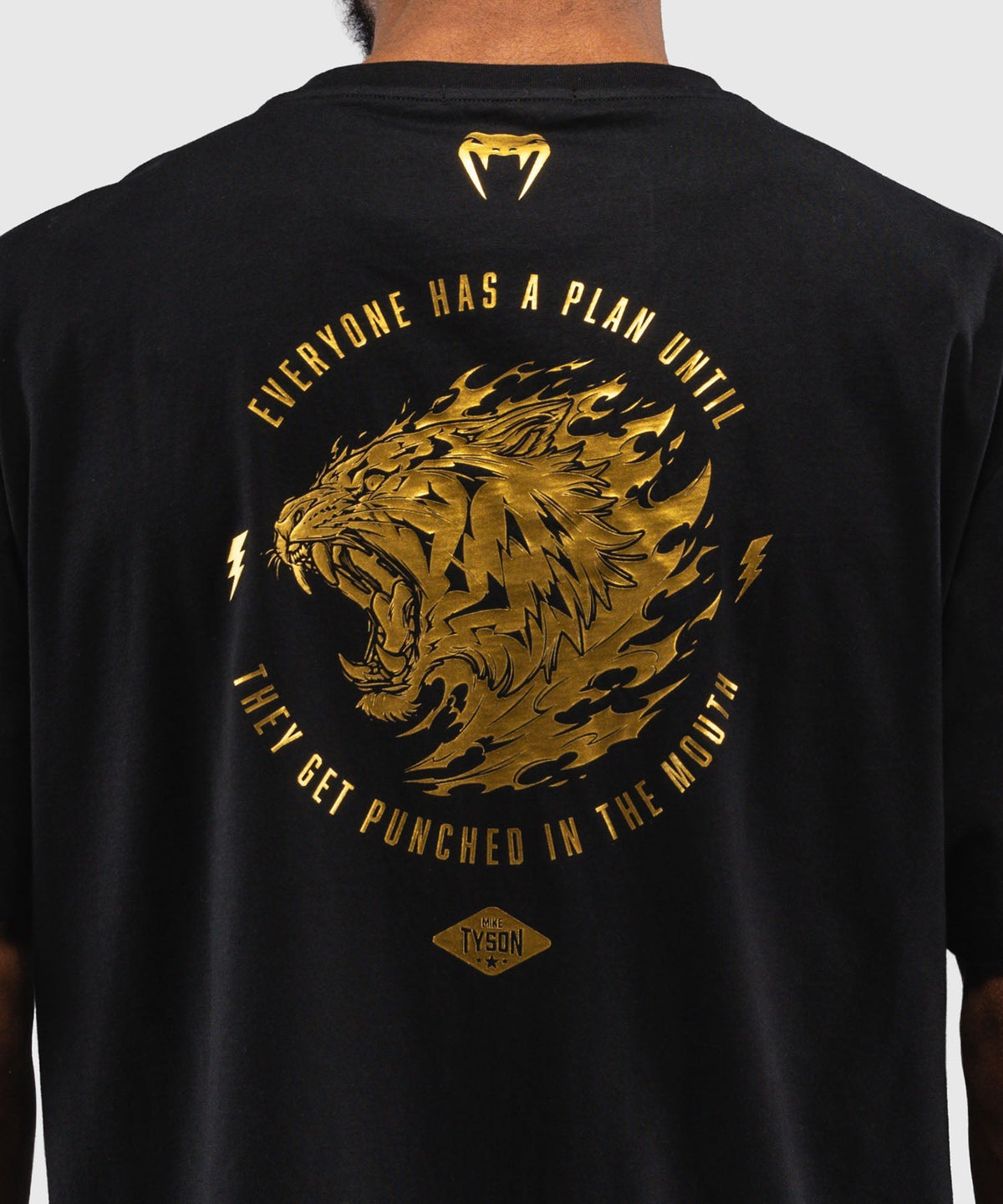 Venum x Mike Tyson T-Shirt Tiger – Schwarz/Gold