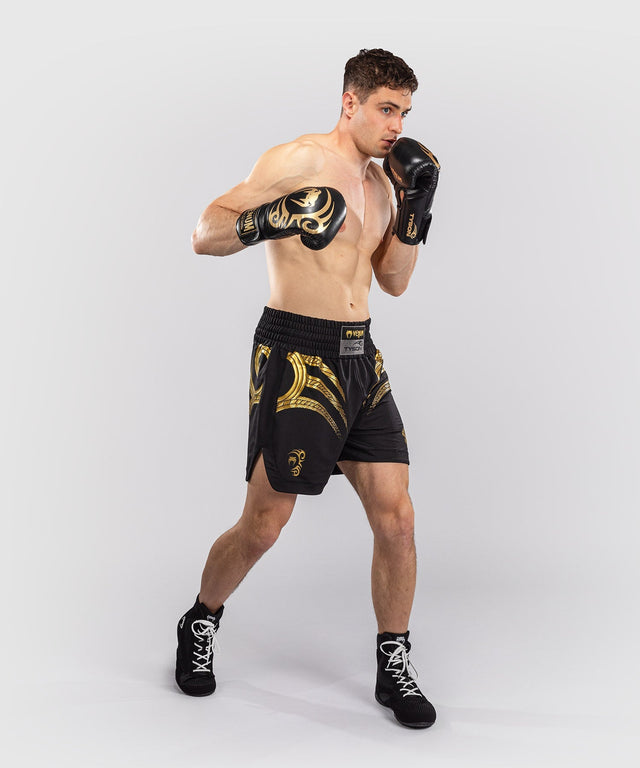 Venum x Mike Tyson Tiger Boxhosen - Schwarz/Gold