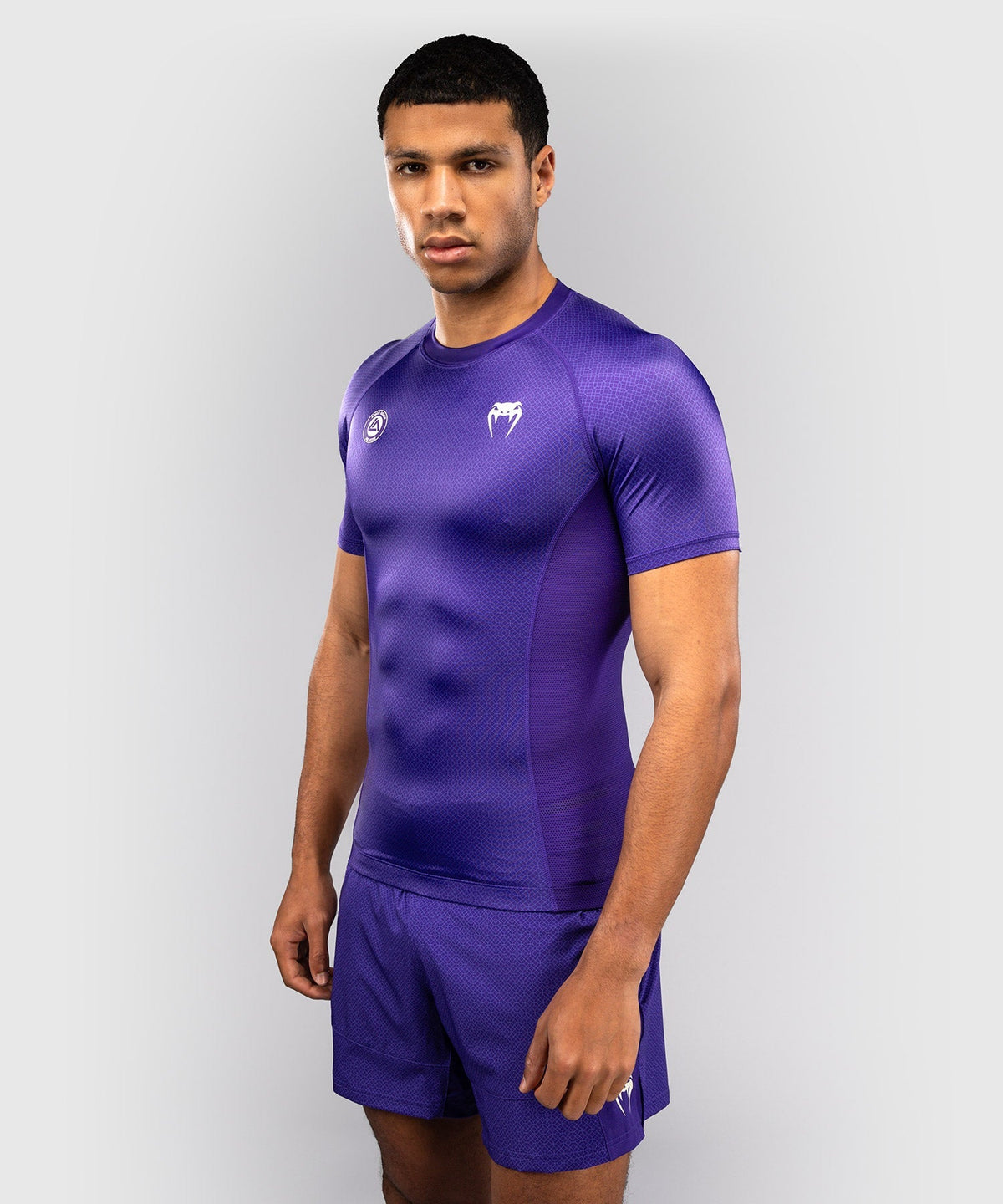 Venum Rashguard x Roger Gracie Academy Kurzarm - Lila