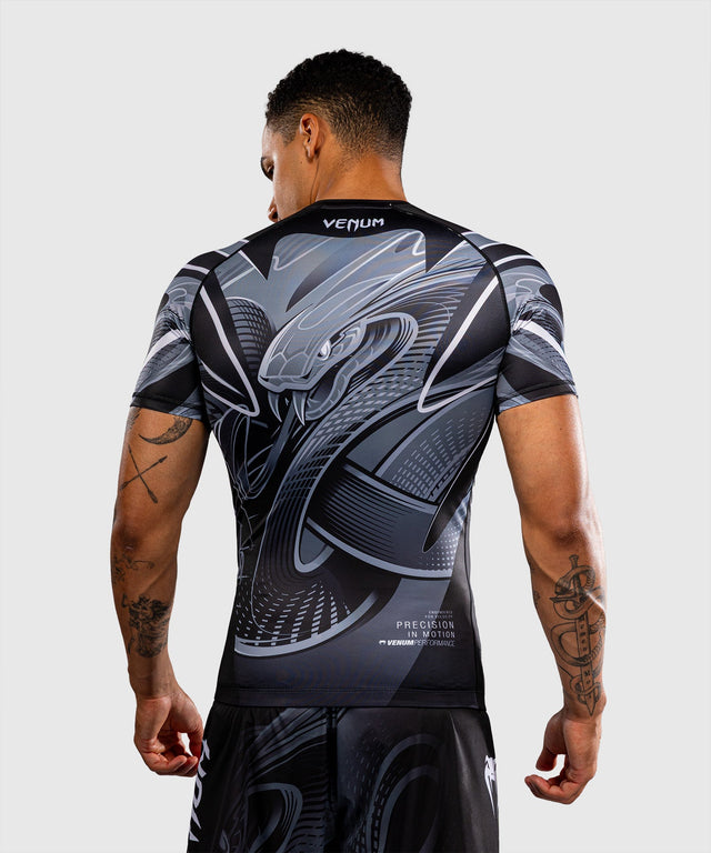 Venum Rashguard Crimson Viper 2.0 Kurzarm - Schwarz/Grau