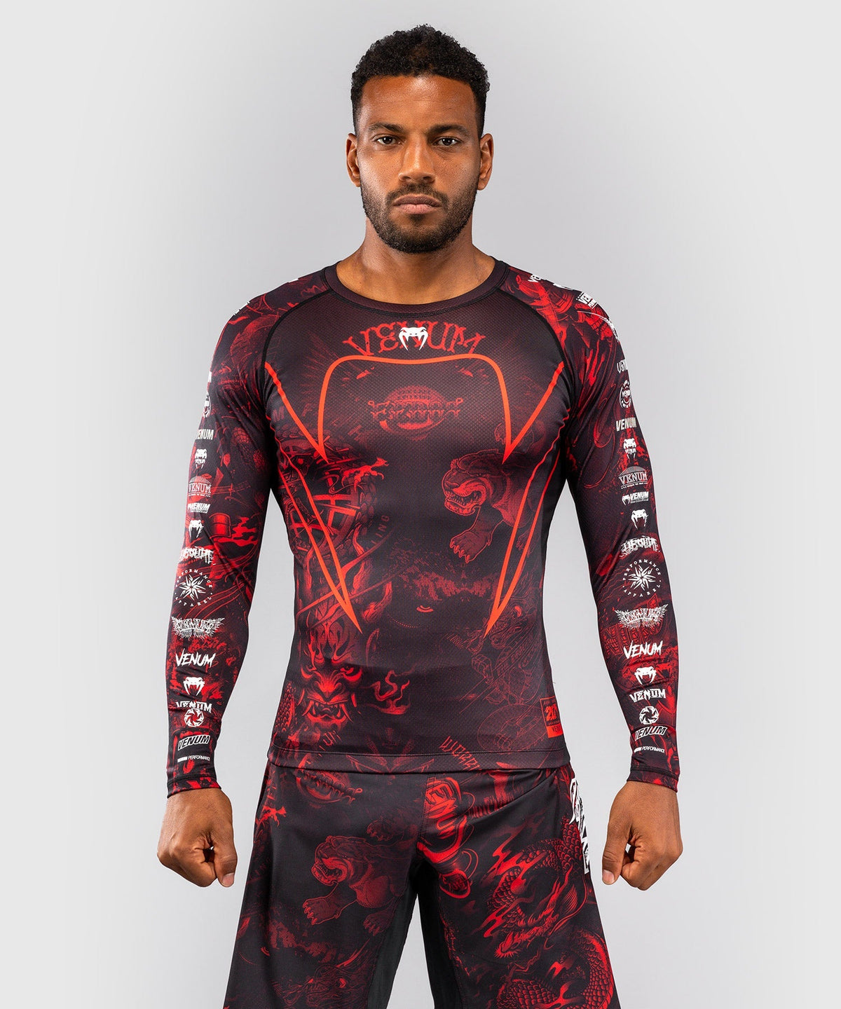 Venum Rashguard 20th Anniversary Lange Ärmel - Schwarz/Rot