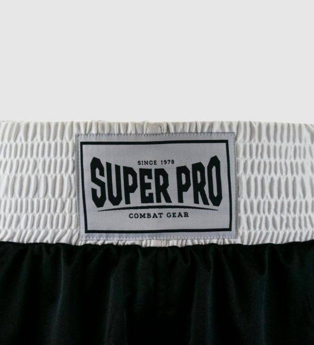 Super Pro Boxhosen Club - Schwarz/Weiss - The Fight Company Deutschland