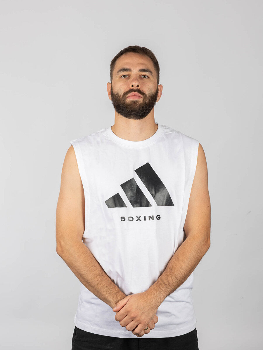 Adidas Tanktop Community Boxing - Weiß