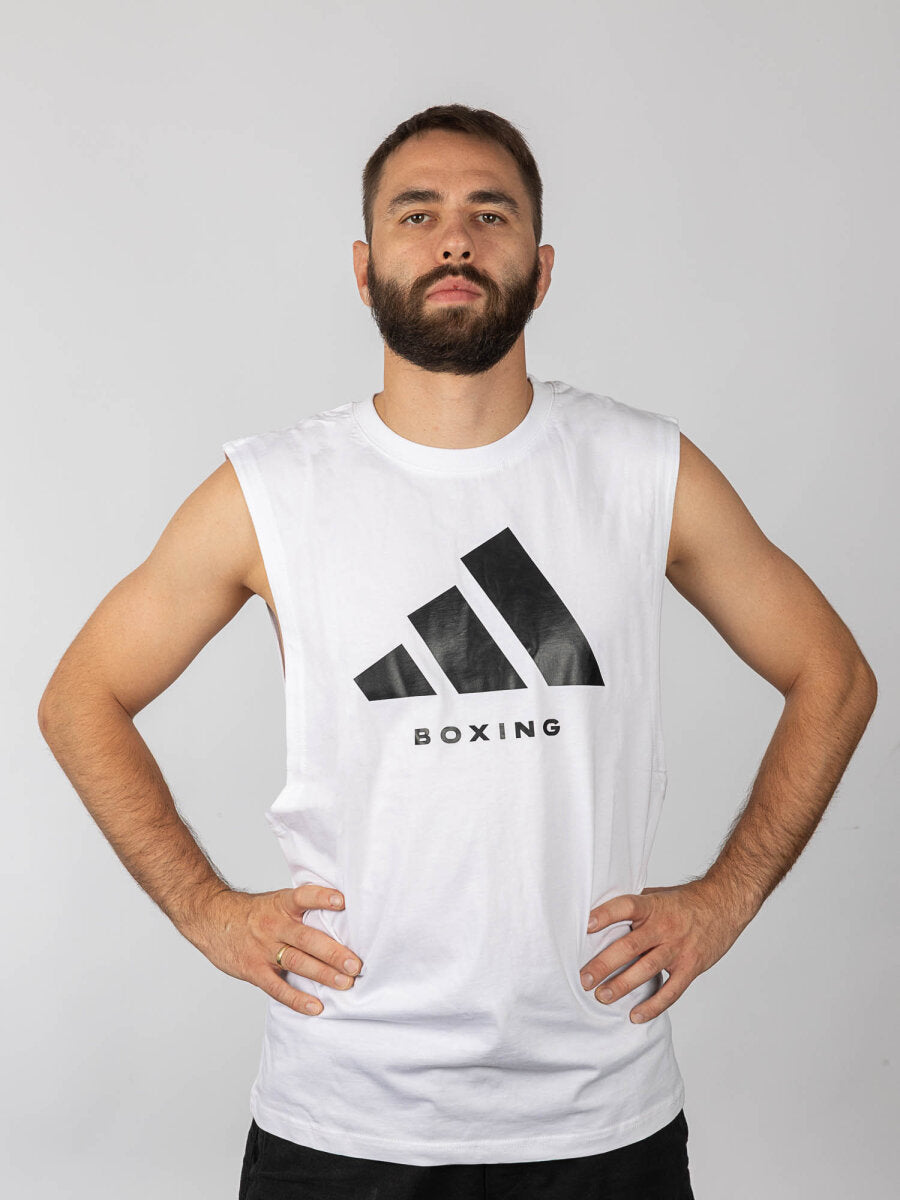 Adidas Tanktop Community Boxing - Weiß