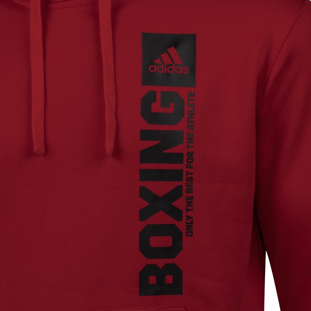 Adidas Hoodie Community Vertical Boxing - Rot/Schwarz