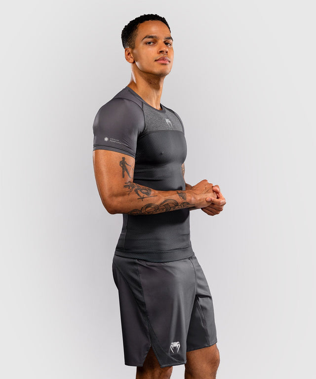 Venum Rashguard G-Fit Scale Kurzarm - Grau