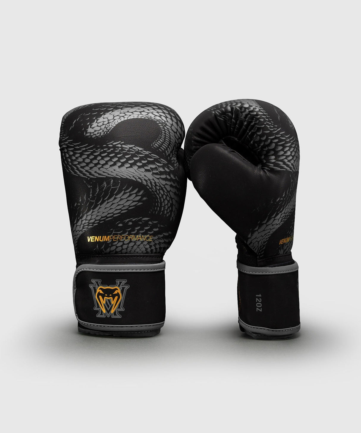 Venum Boxhandschuhe Matupa Schwarz/Grau/Gold - Seitenansicht