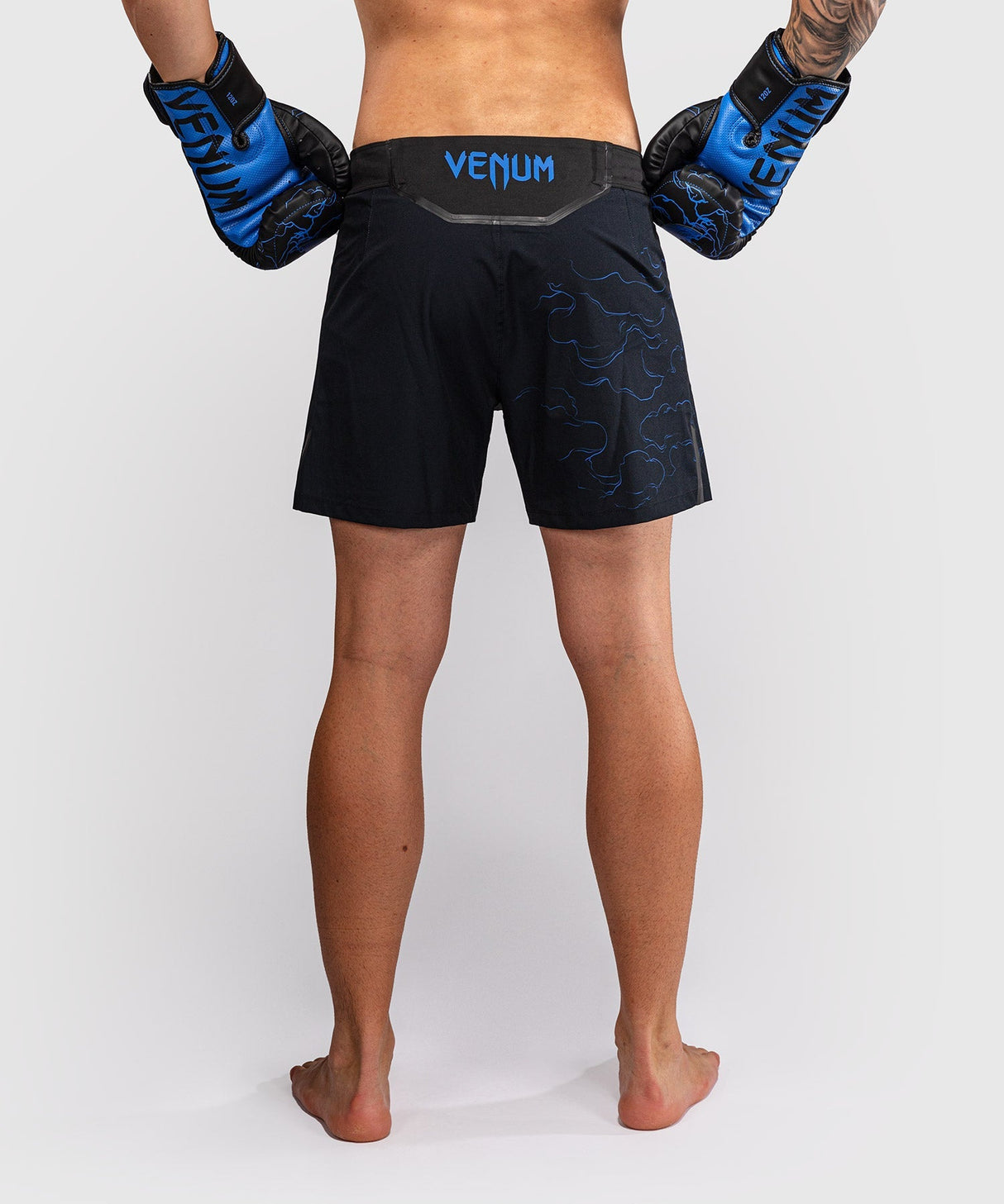 Venum MMA Shorts Thunder Dragon - Schwarz/Königsblau