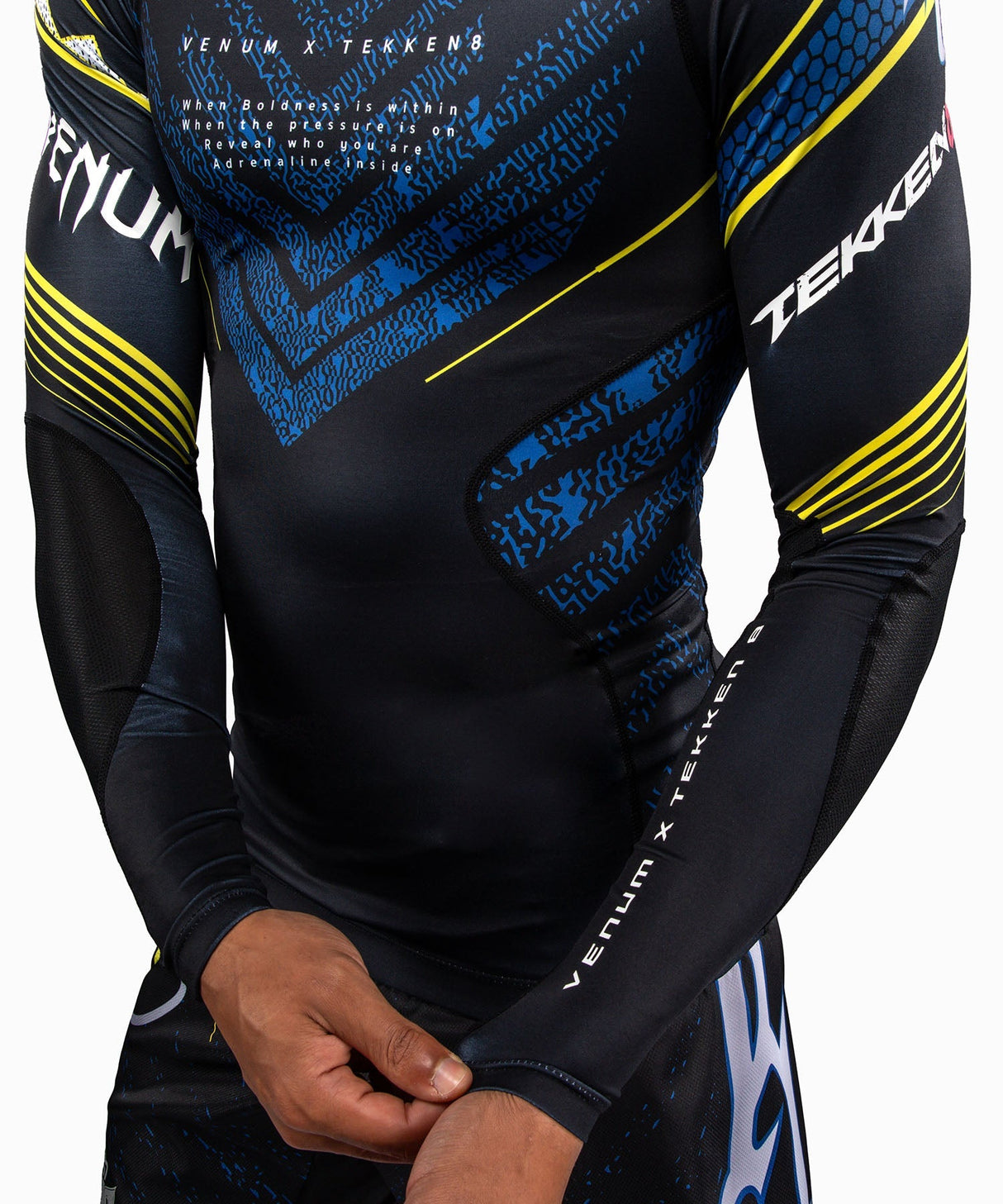 Venum Rashguard TEKKEN 8 King - Zwart/Geel - foto 7