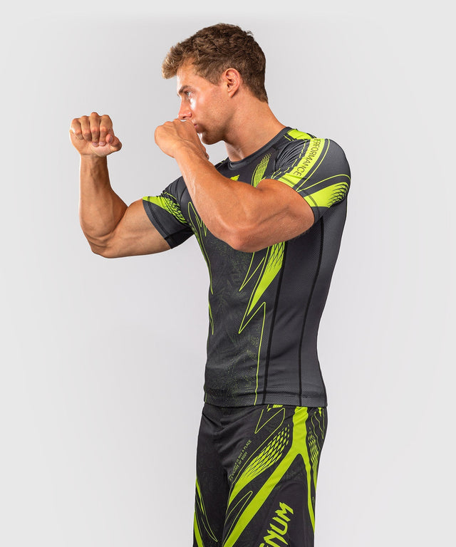 Venum Rashguard Amazonia Reborn Kurzarm - Schwarz/Grün
