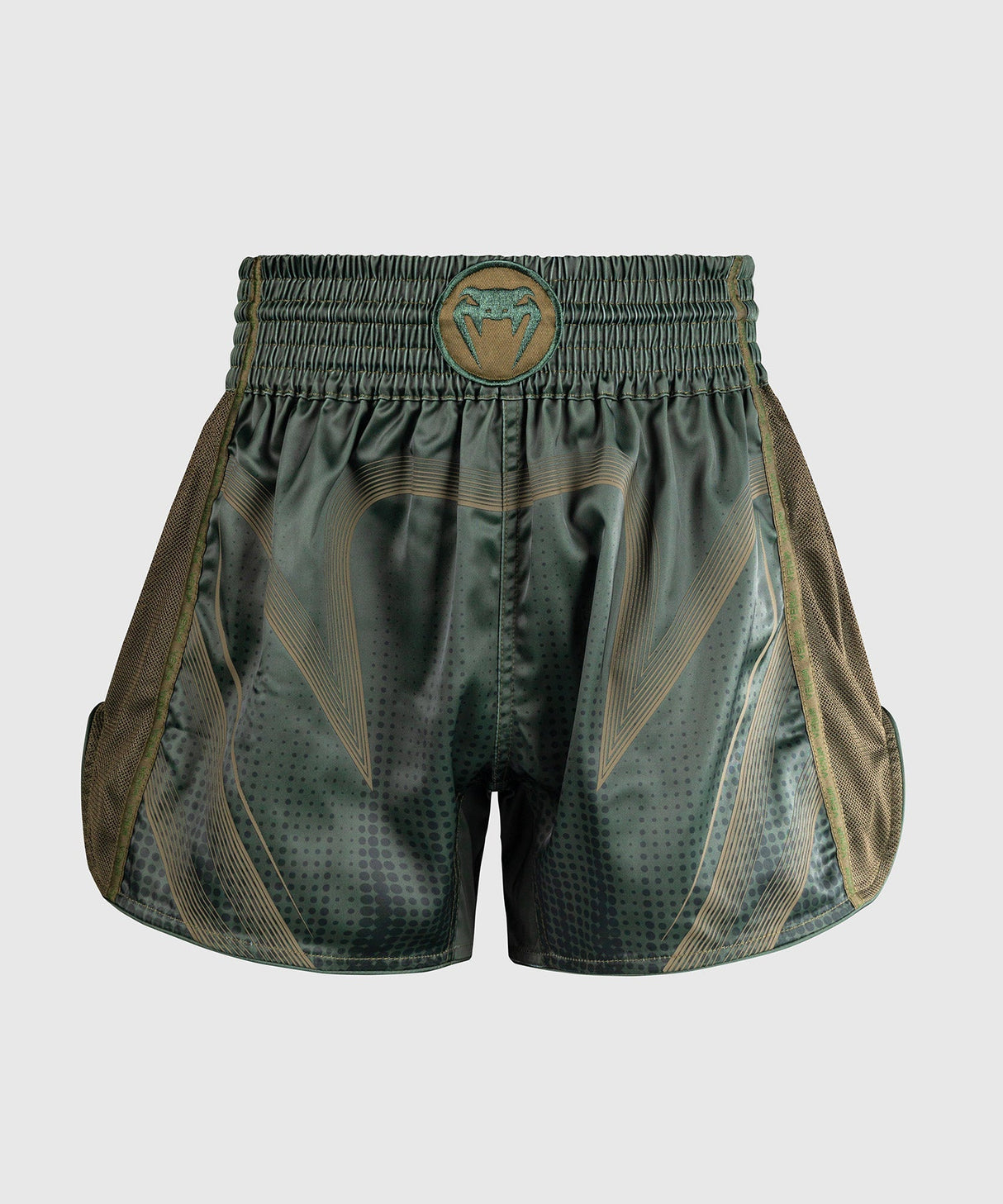 Venum Muay Thai Shorts Stealth - Khaki/Dunkelgrün