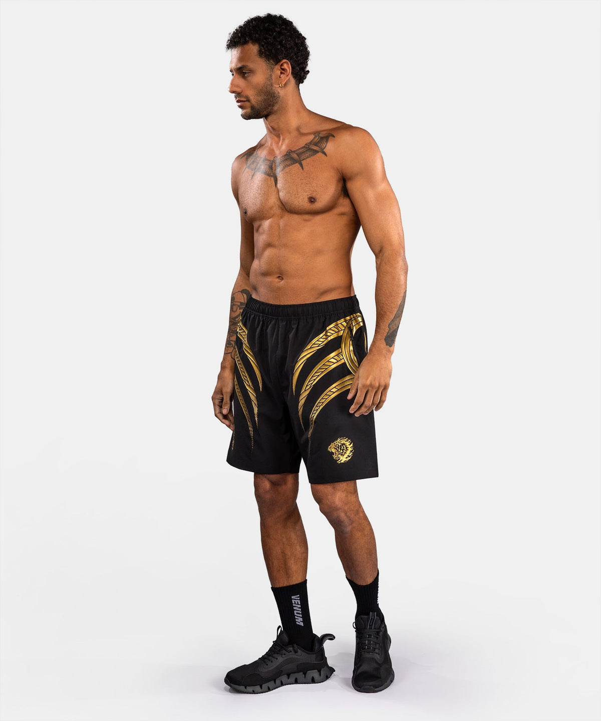 Venum x Mike Tyson Trainingsshorts Tiger - Schwarz/Gold