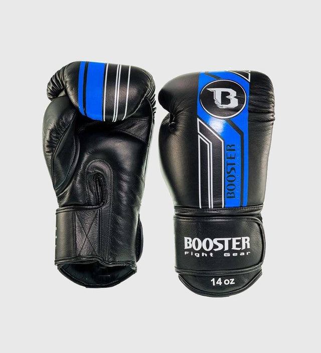 Booster Boxhandschuhe V9 - Schwarz/Blau - The Fight Company Deutschland