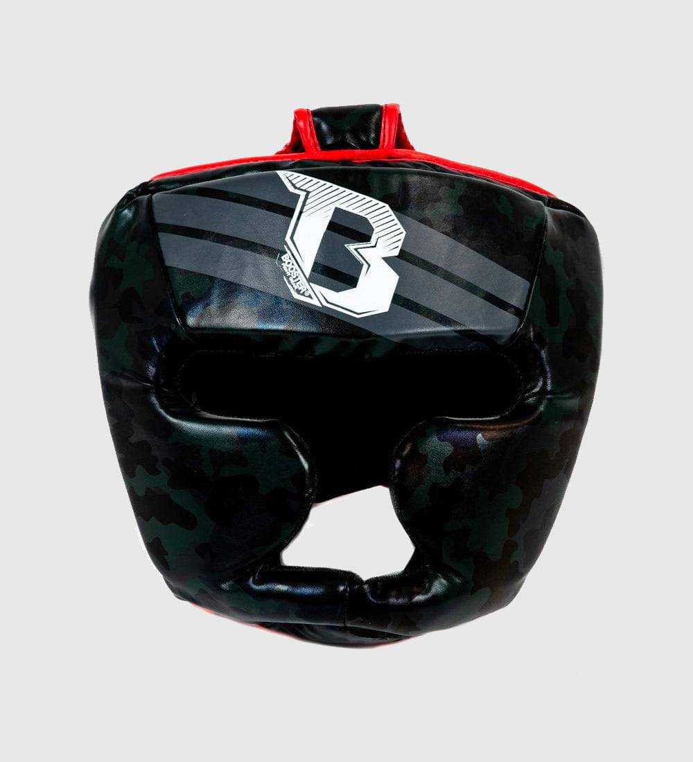 Booster Kopfschutz HGL2 Kids - Schwarz/Grau/Rot - The Fight Company Deutschland