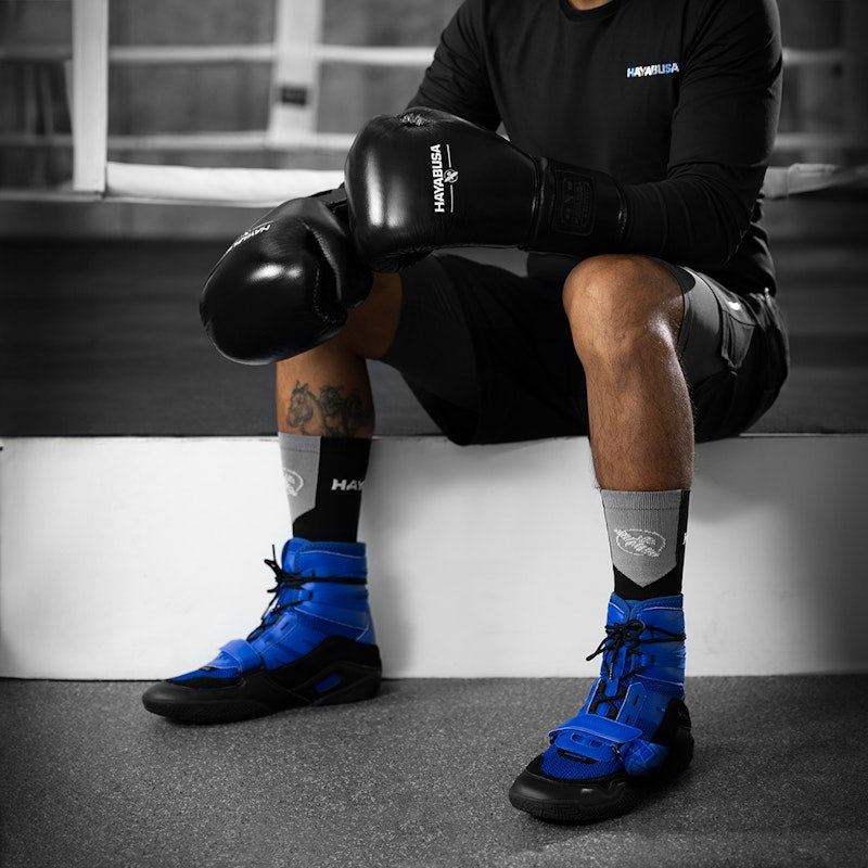Hayabusa Boxschuhe Strike - Blau/Schwarz