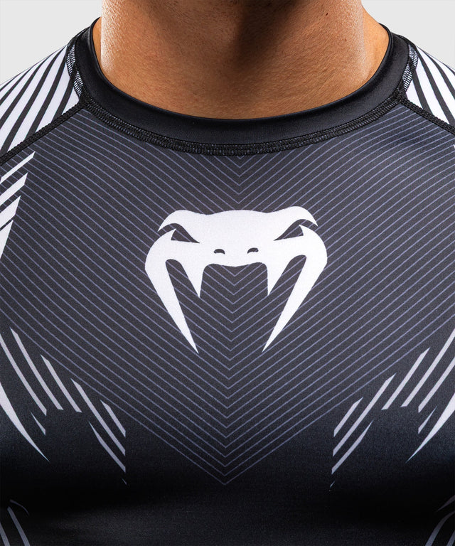 Venum Rashguard No-Gi 6.0 Kurzarm - Schwarz/Weiß