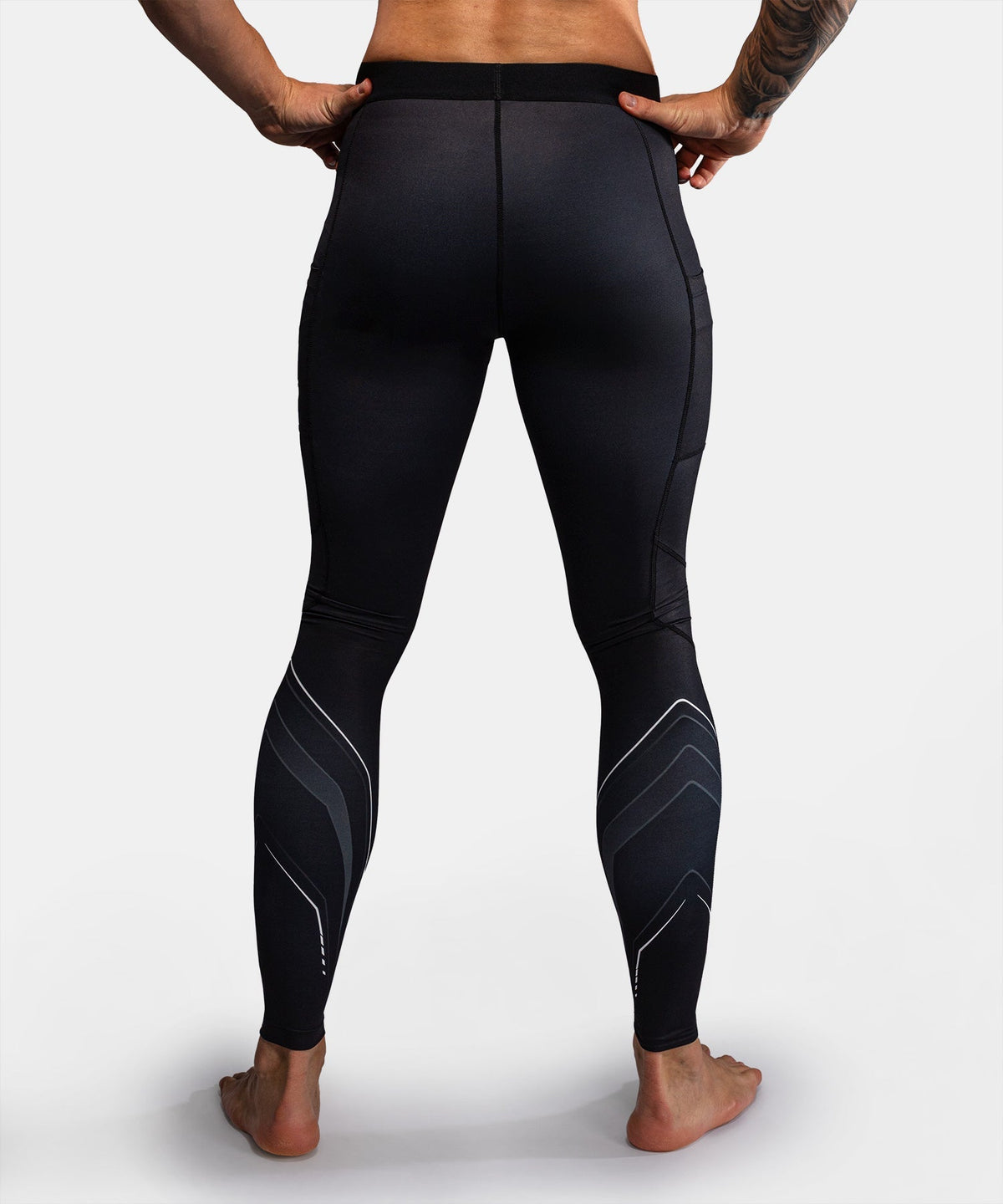 Venum Kompressionshose Streamline - Schwarz/Weiß