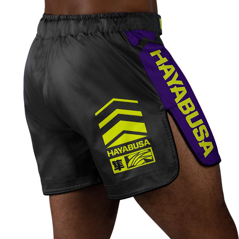 Hayabusa MMA-Shorts Icon - Schwarz/Neon