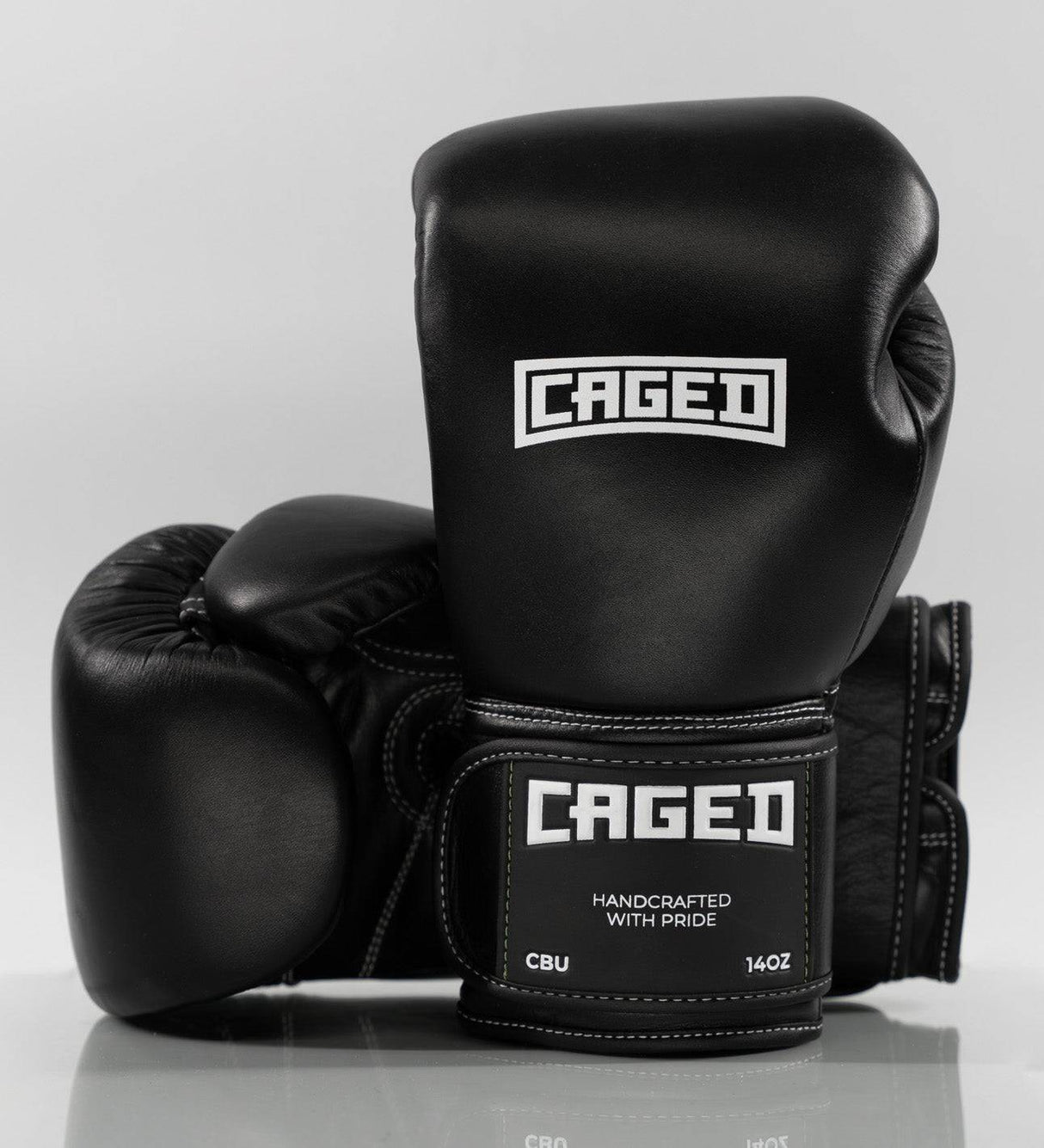 Caged Boxhandschuhe 'X' Series - Schwarz/Weiss - The Fight Company Deutschland