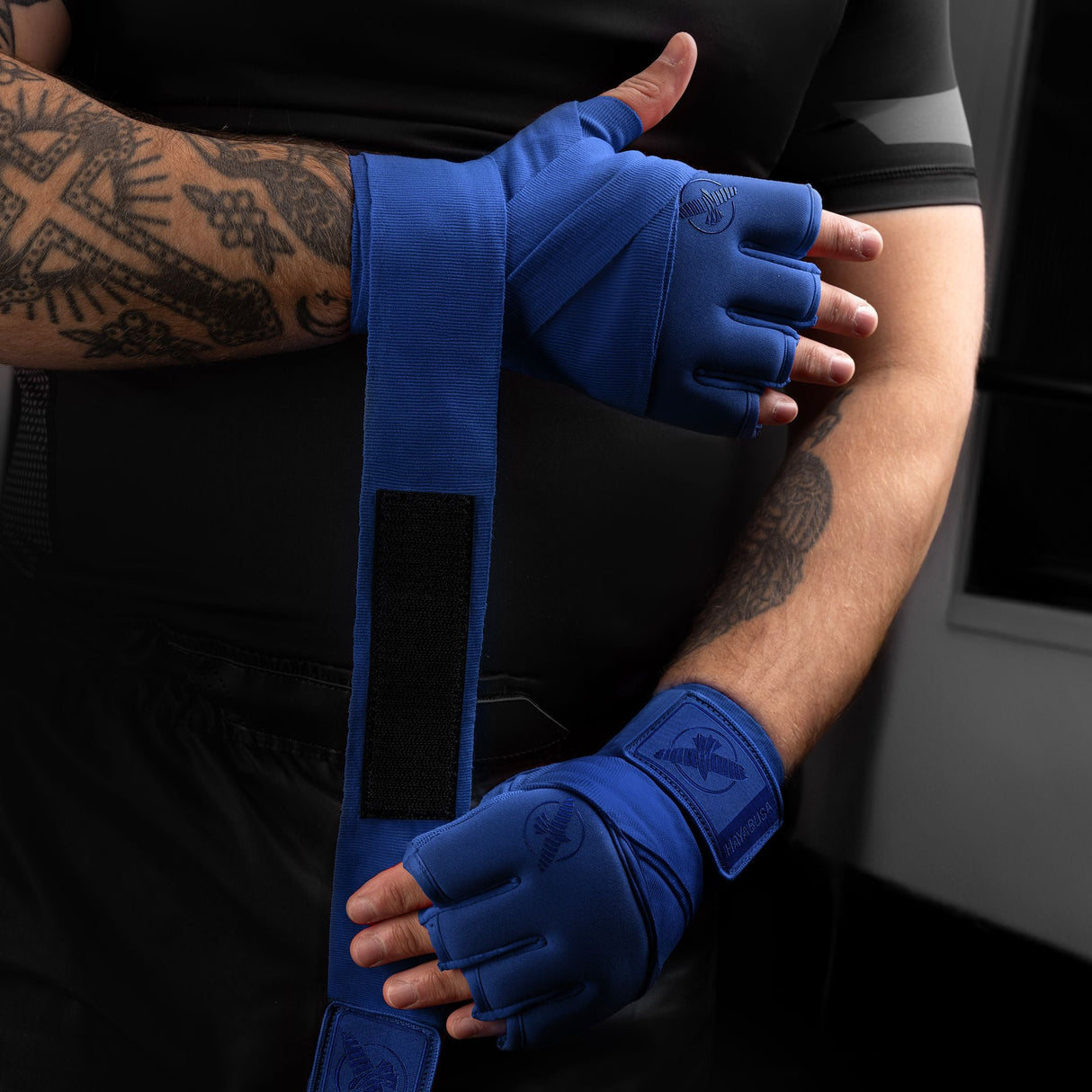 Hayabusa Handwraps Knuckle Guard - Blau
