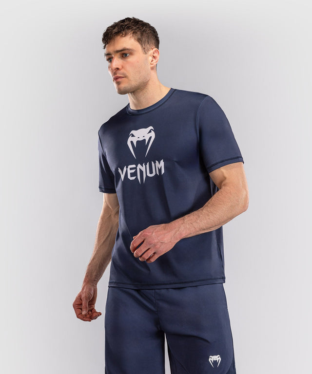 Venum T-Shirt Classic Dry Tech - Marineblau/Weiß