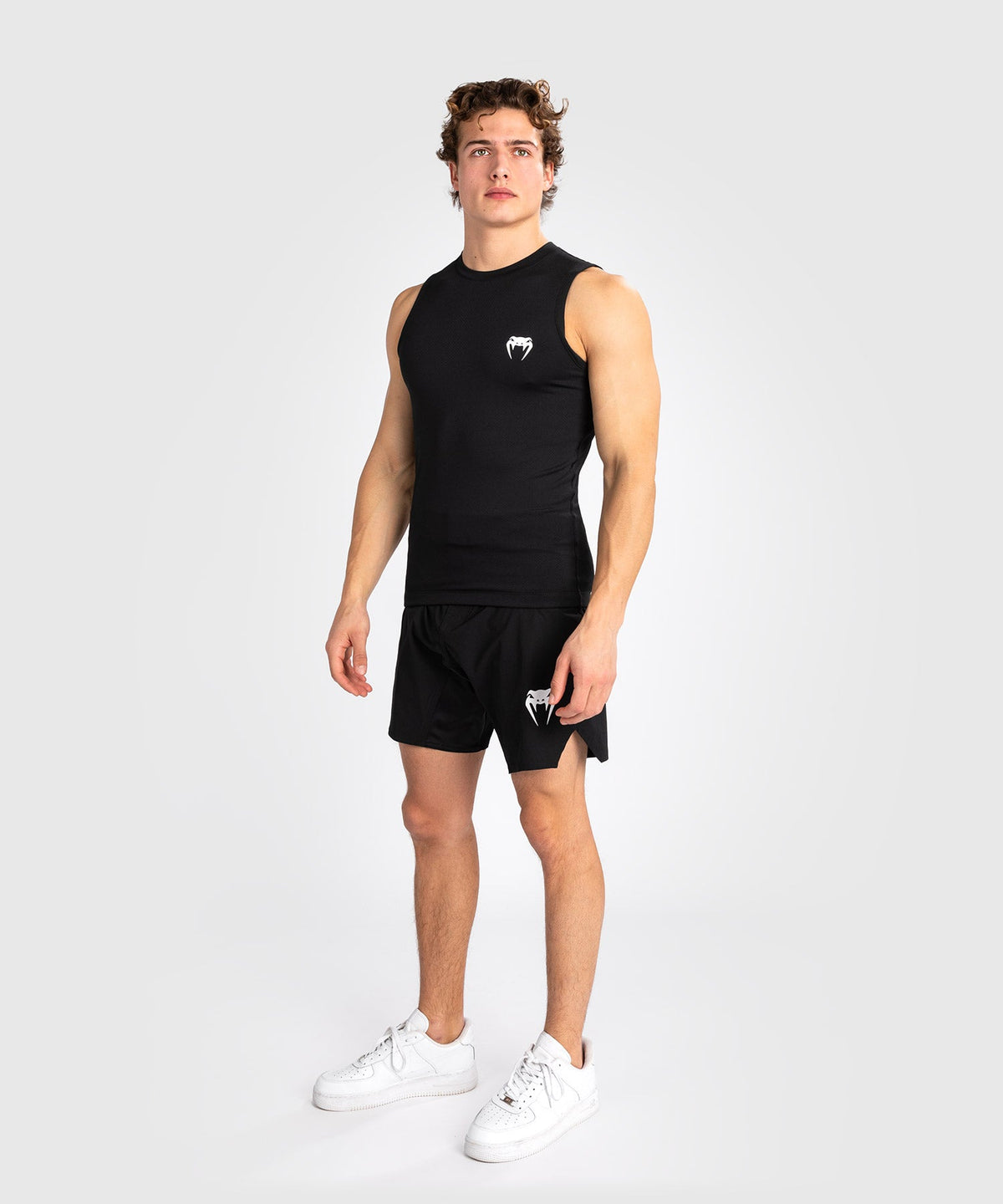 Venum Rashguard Contender - Schwarz/Weiß
