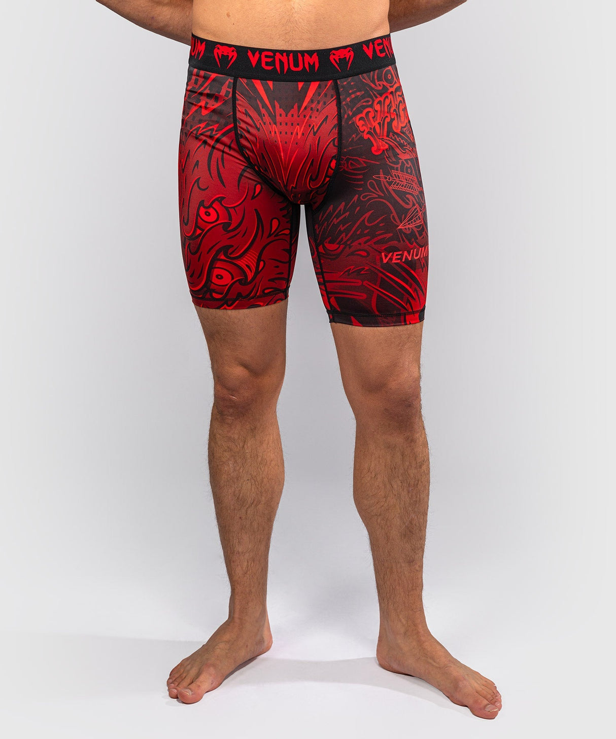 Venum Kompressionsshorts Wolf Atak - Schwarz/Rot